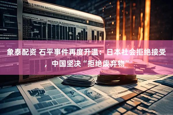 象泰配资 石平事件再度升温：日本社会拒绝接受，中国坚决“拒绝废弃物”